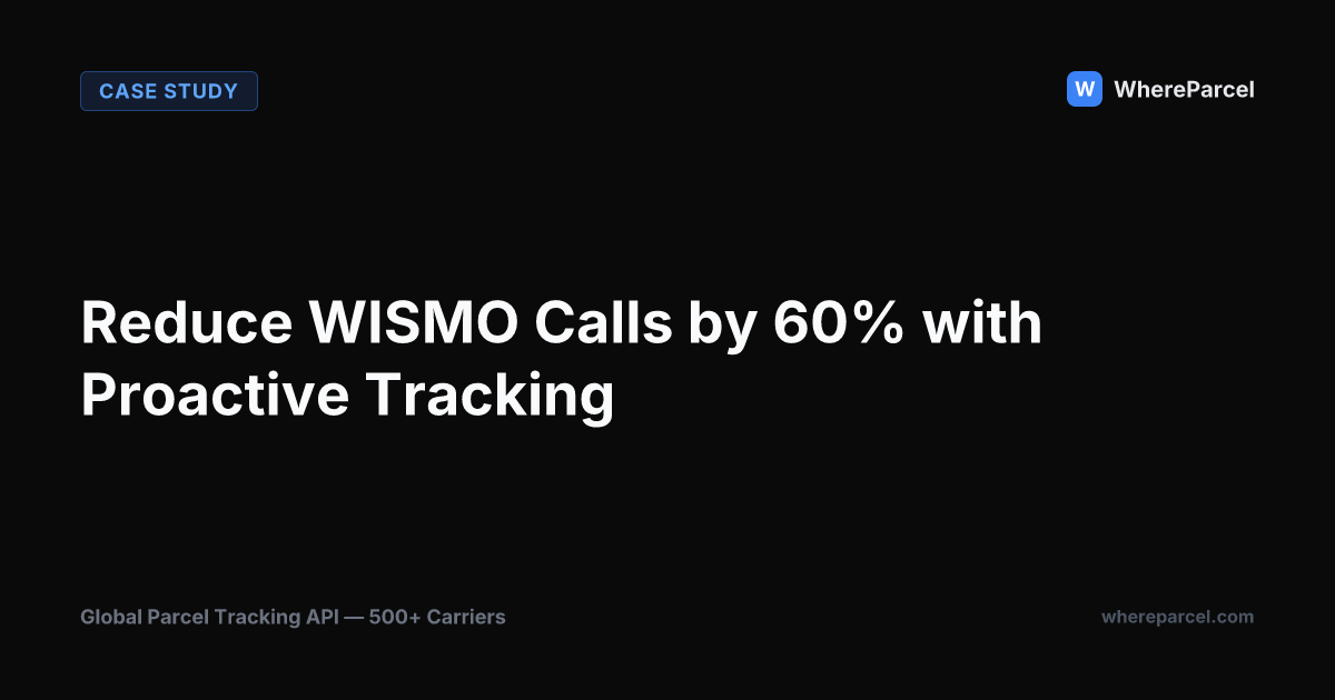 Reduce WISMO Calls by 60% with Proactive Tracking